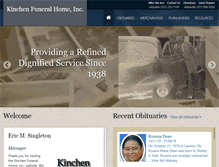 Tablet Screenshot of kinchenfuneralhome.com